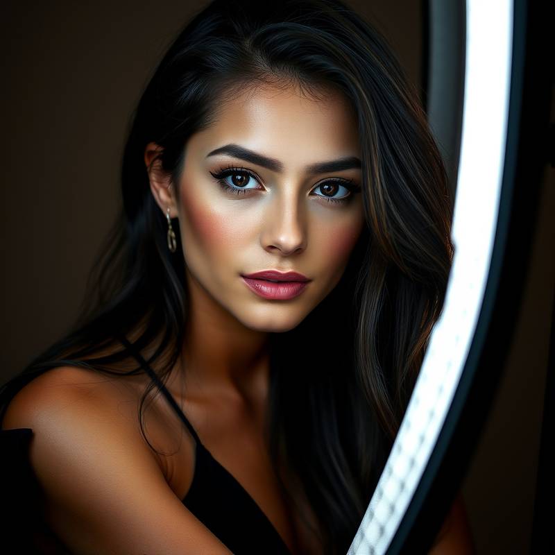 Ein professionelles Portrait, das die Techniken der Portraitfotografie zeigt.